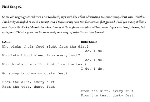 Field Song 2 (Issue 22)