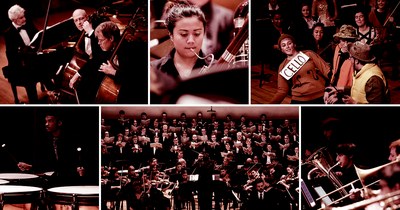 Collage of School of Music performance photos