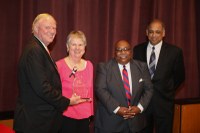 Carlee Lehna, Ph.D., and Home Fire Safety Team receive Community Engagement Award