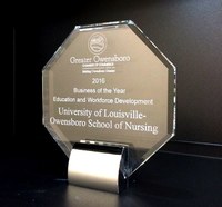 UofL’s nursing school selected for Owensboro Chamber of Commerce 2016 Business of the Year for Education and Workforce Development 