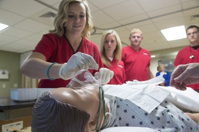 Nursing students in Simulation