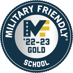 Gold Military Friendly School 2022-23 logo icon