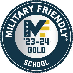 Gold Military Friendly School 2023-24 logo icon