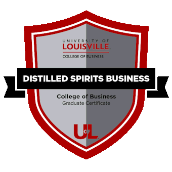 Rotating Certificate badges image. Business, Analytics, Leadership, Education. Issued by University of Louisville