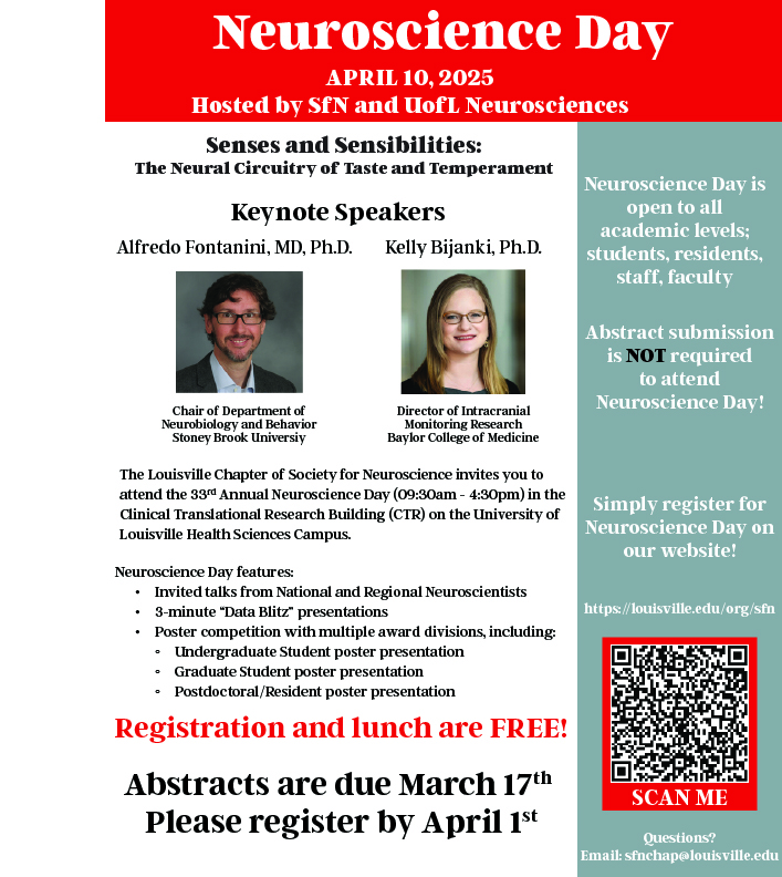33rd Annual Neuroscience Day UofL 