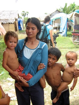 People in Andong Village, Cambodia