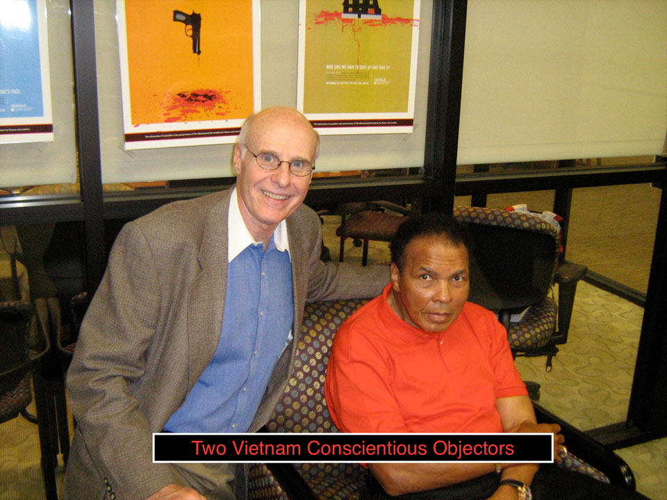Dr. Russell Vandenbroucke with Muhammad Ali