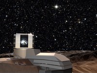 LSST Facility by Night, Artist Rendering