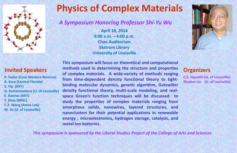 Physics of Complex Materials Symposium