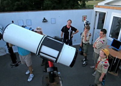 Scout with Telescope