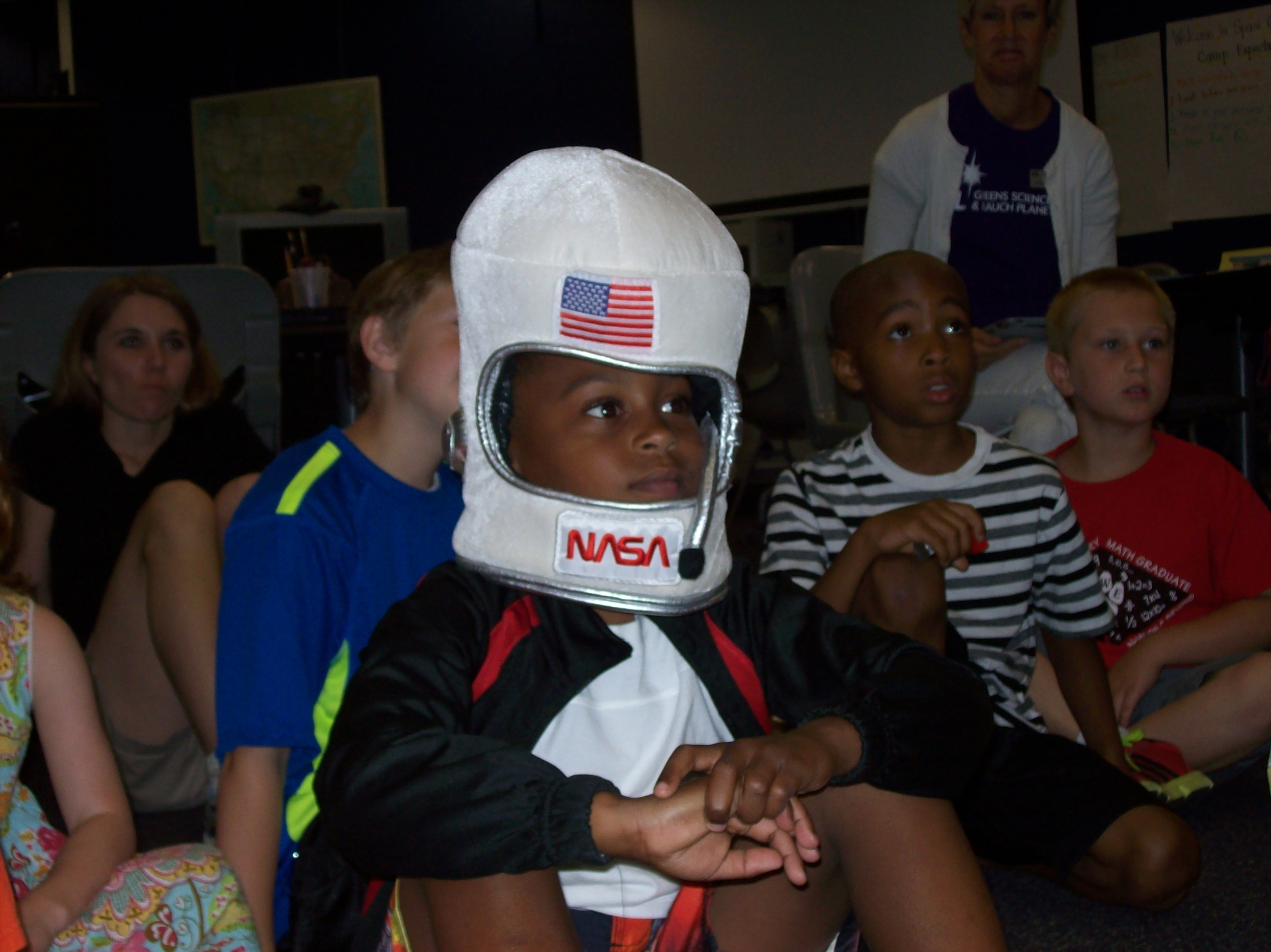 Boy in Astronaut Hat