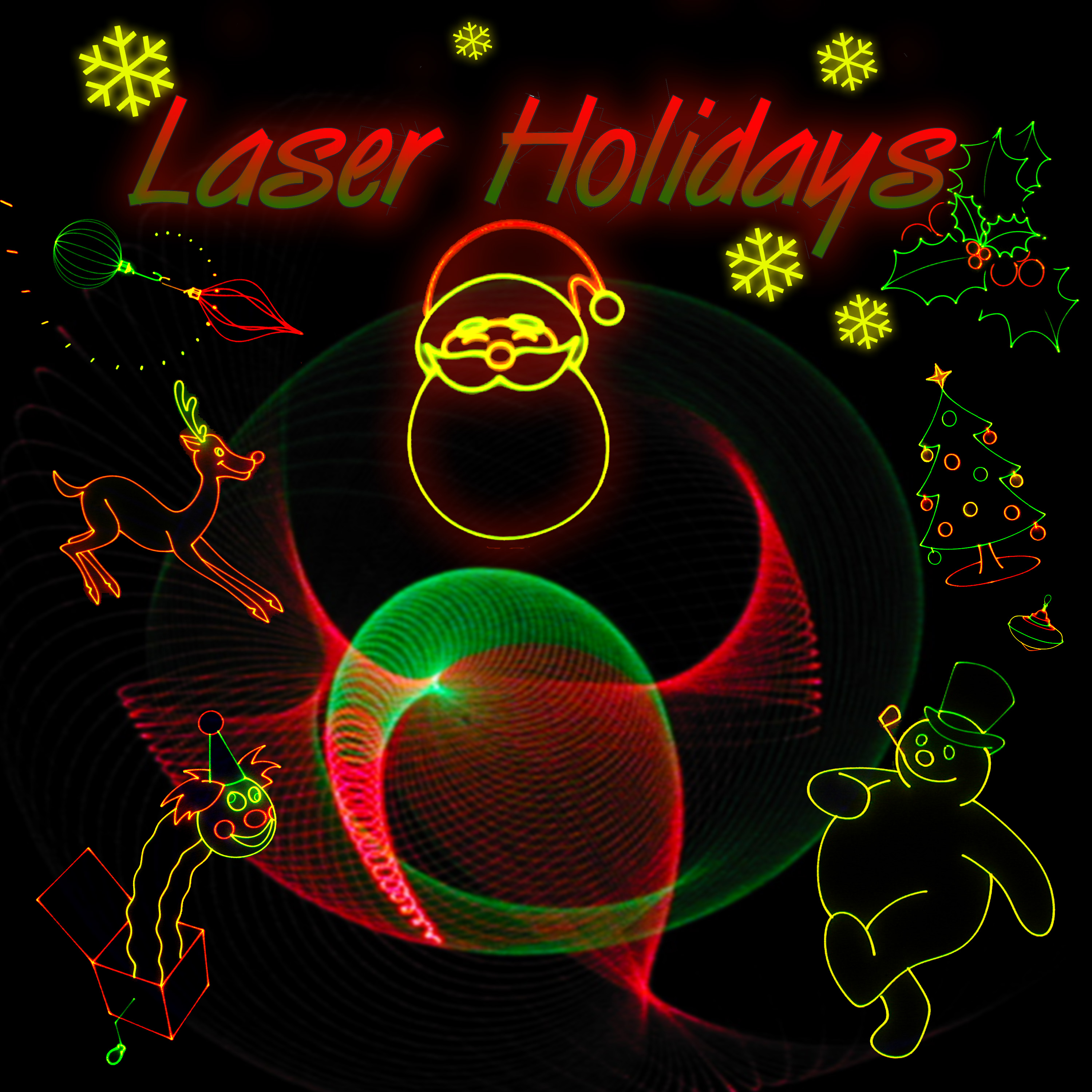 Laser Holiday Poster