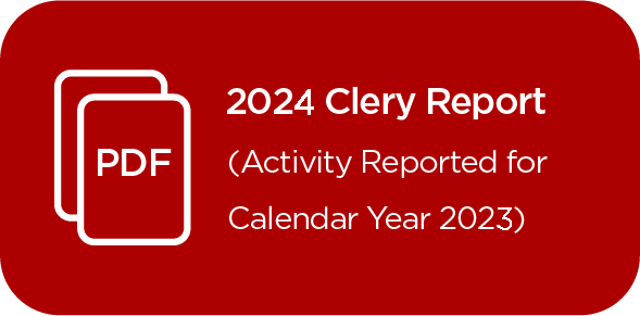 2024 Clery report (Activity Reported for Calendar Year 2023), link to MS Word report file