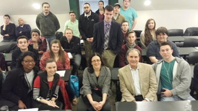 Dr. Farrier's class with John Yarmuth