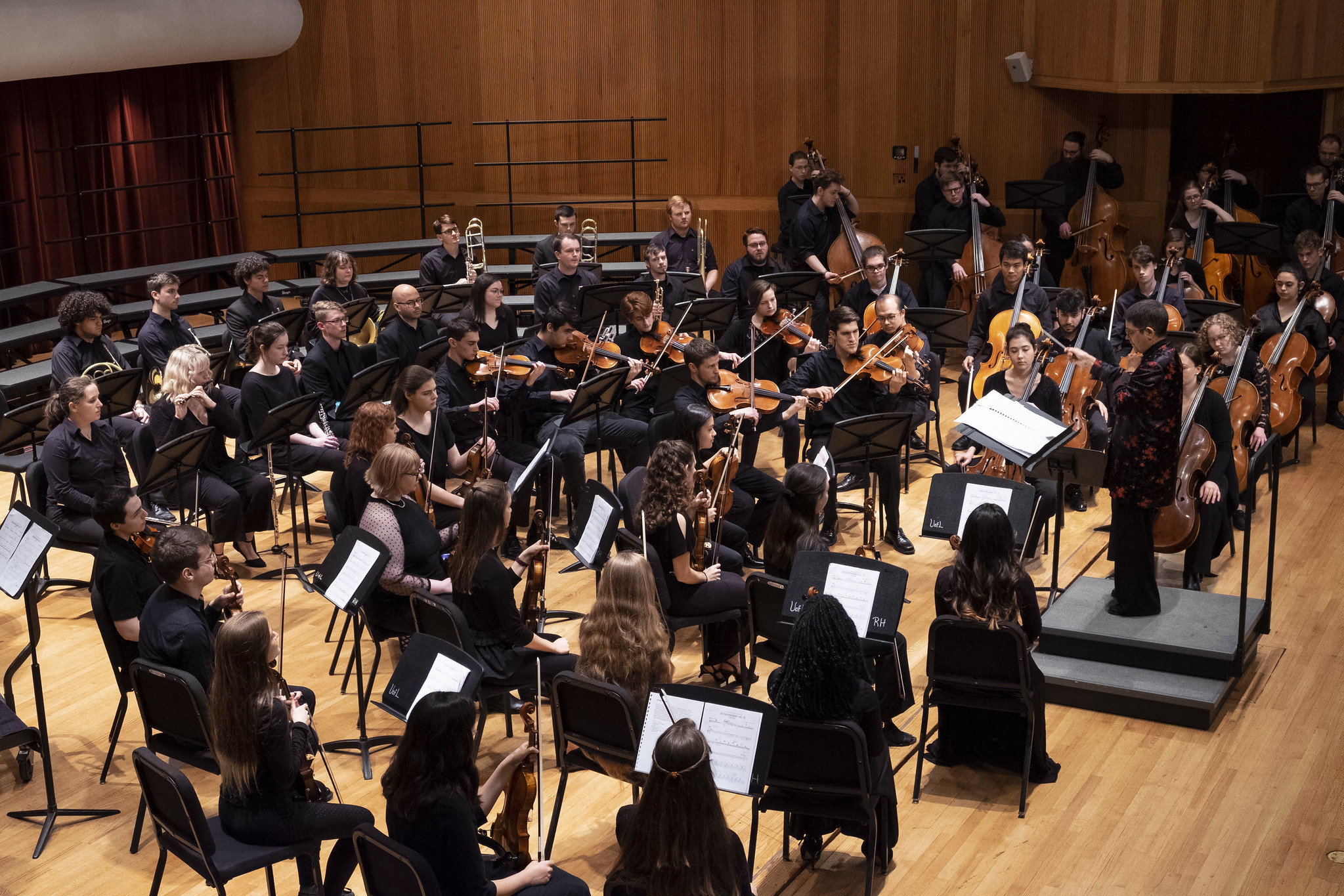 UofL Orchestra performing in Comstock Hall