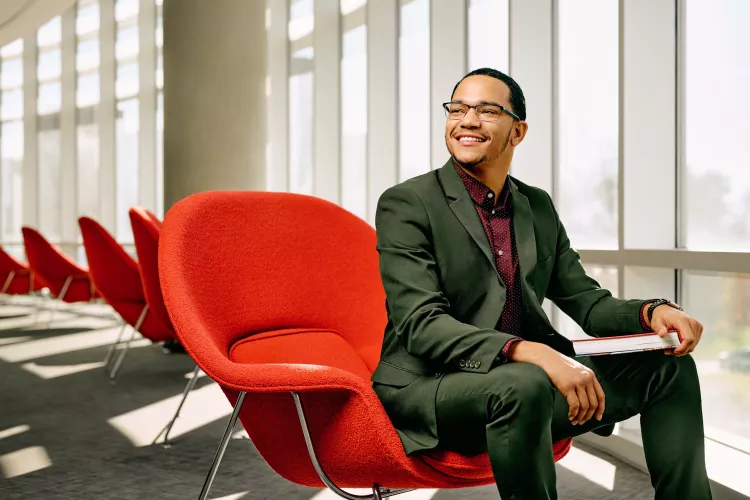 Cameron Galloway, graduate student in the Kent School