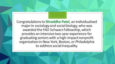 Patel FAO Schwarz fellowship