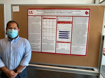 Ahmed A. Alobaydullah, MS, presenting at 2021 Research!Louisville