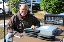 Dr. Troutman playing DJ at event