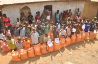 Public health, medical students help feed a village