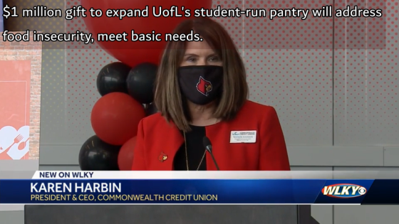 $1 million gift to expand UofL's student-run pantry will address food insecurity, meet basic needs.