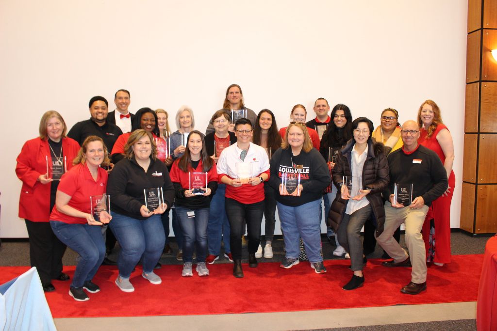 group photograph of the 2022 Student Affairs Staff Awards
