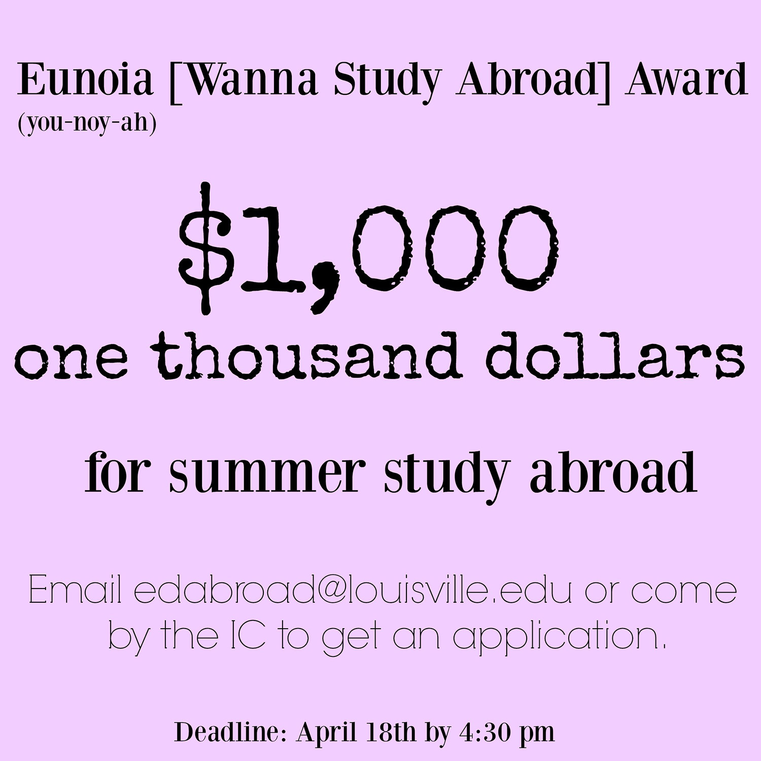 Eunoia Scholarship  picture