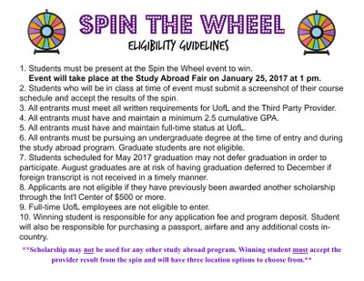 Eligibility Guidelines for Entering the Spin the Wheel Contest