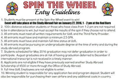 Entry Guidles for Spin the Wheel 