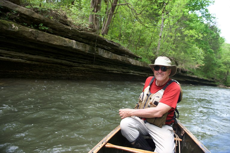 Kayaking in the Ohio River: photo by John Nation