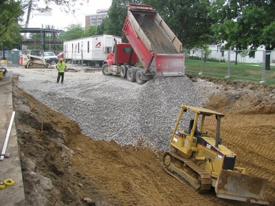 Stormwater Infiltration Basin - College of Business 2011