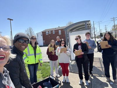 4-8-25 UofL Walk Audit with Kristi King's class - Physical Activity and Public Health