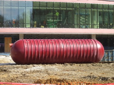 50,000 gallon Cistern for Stormwater Capture at BAB