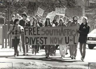 Anti-Apartheid Protest at UofL