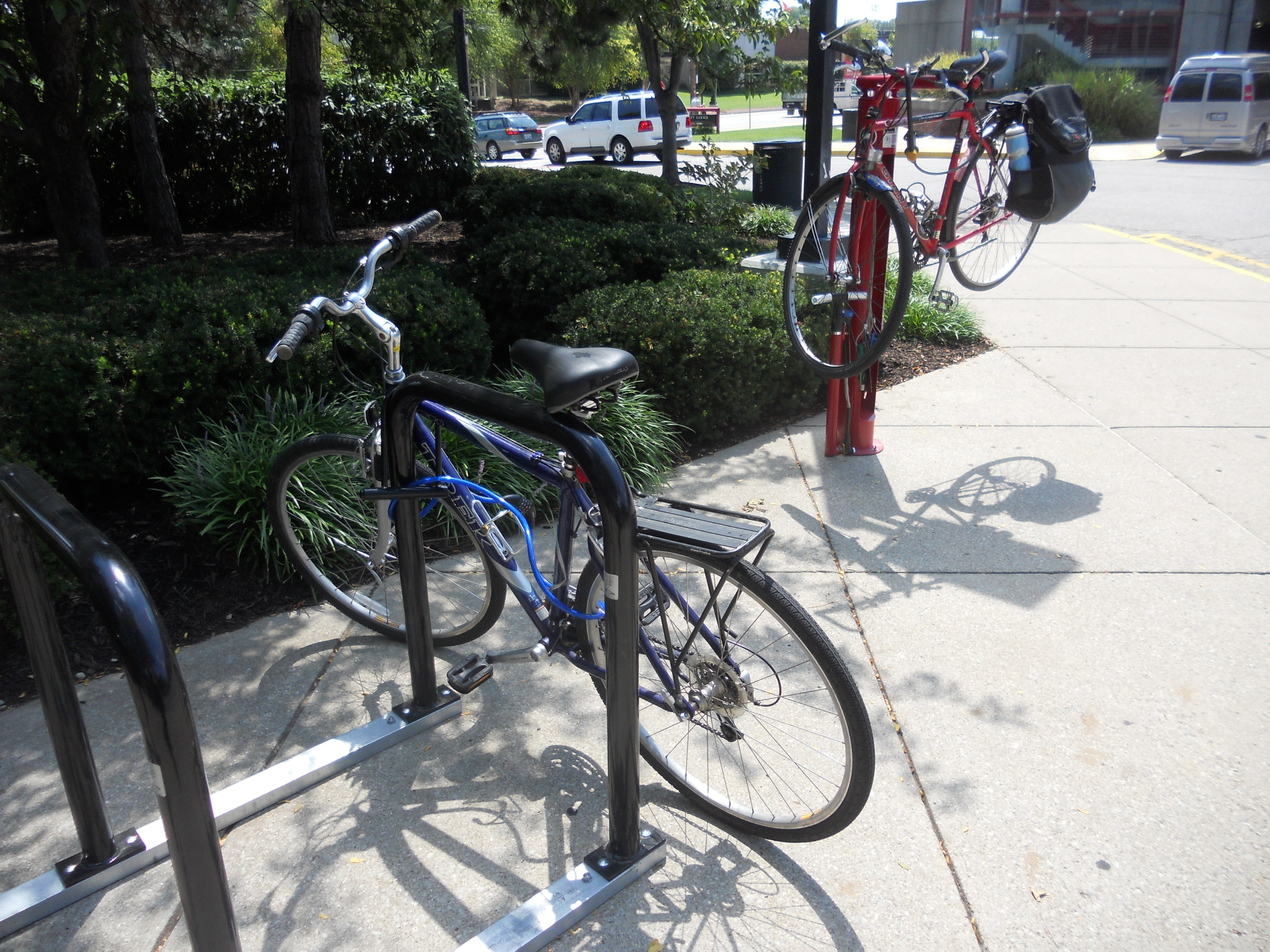 Bike Fix-It Station + Racks at SAC Floyd entrance