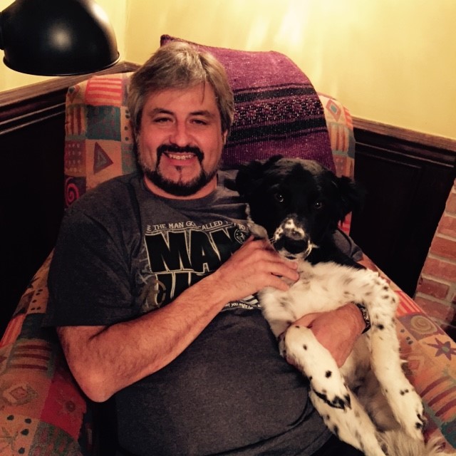 Dave Simpson and Dog