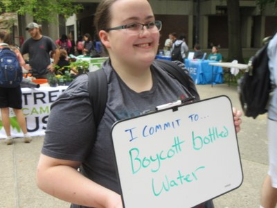 I Commit To Boycott Bottled Water (Campus Sustainability Day 2016)