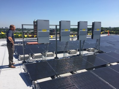 Belknap Academic Building's 389 kW solar system installation