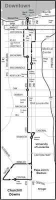 LouLift Route 1 Map