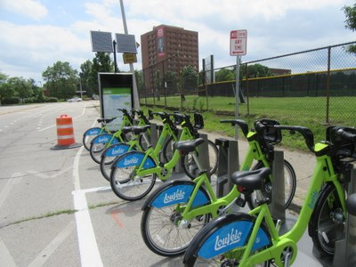 LouVelo BikeShare Station installed at Brook+Cardinal