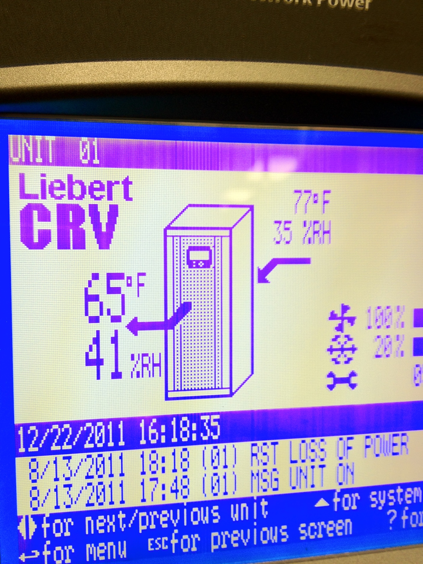 MITC Data Center power savings feedback module