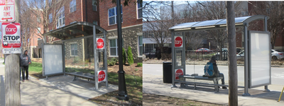 New TARC Shelters on 4th Street 2018
