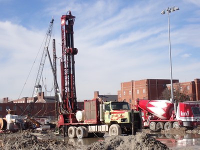 Drilling Geothermal Wells at New Engineering Building