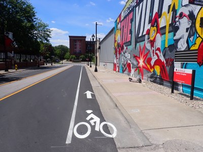 Refreshed Bike Lanes on University Blvd - May 2026