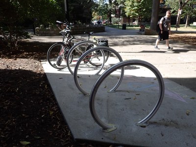 New Bike Racks at Gottschalk Hall (Oct 2024)