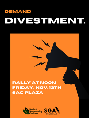 Rally for UofL Divestment 11-12-21