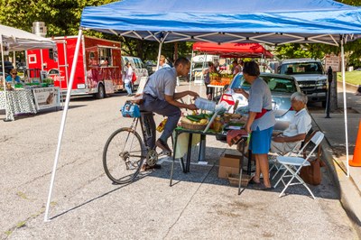 Bike at Gray Street Farmers Market