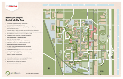 Belknap Campus Sustainability Tour Map
