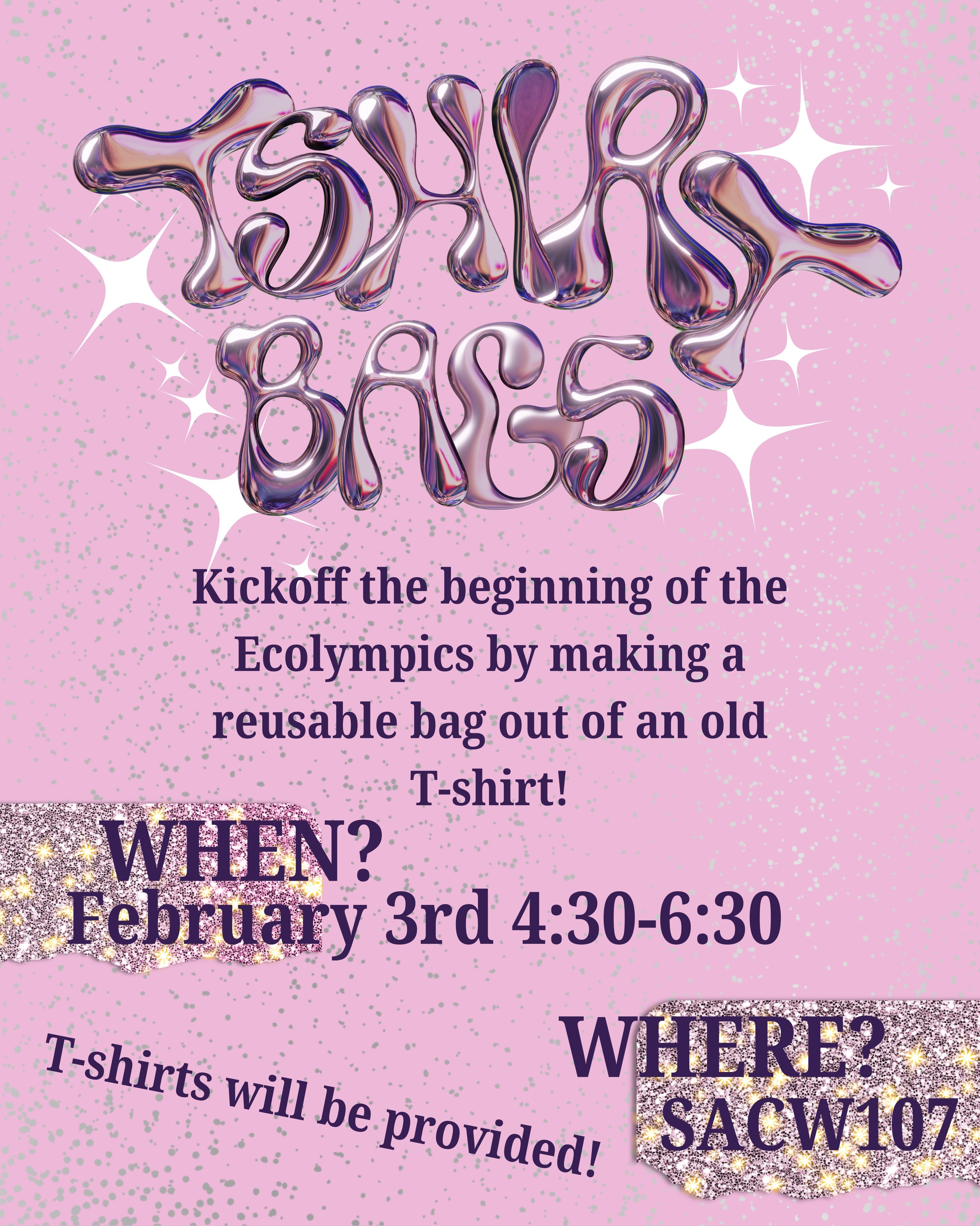 T-shirt Bag Making Ecolympics 2025 Kickoff