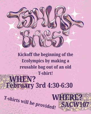 T-shirt Bag Making Ecolympics 2025 Kickoff